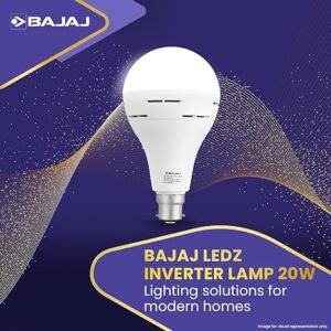 Alternative view of Bajaj LEDZ Inverter LED Lamp 20W B22 | 5 Star Rated | Surge Protection, Wide Voltage Range, Energy Efficient (Pack of 1, White)