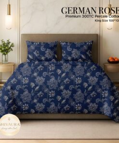 Alternative view of German Rose - Pure Cotton Bedsheet by SHIVAURA