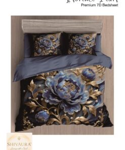 FLORENCE PEARL Premium 7D King Size Bedsheet Set
