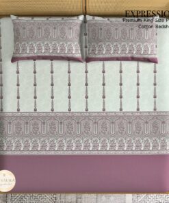 EXPRESSIONS Premium 250 TC Pure Cotton King Size Bedsheet – SHIVAURA