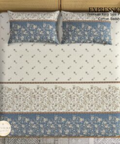 Alternative view of EXPRESSIONS Premium 250 TC Pure Cotton King Size Bedsheet – SHIVAURA