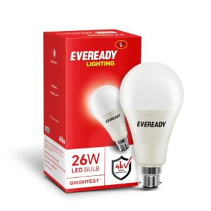 Eveready 26W Hammer Led Bulb | 65K Lumen | 4KV Surge Protection | B22d 90Lm/W | Pack of 1