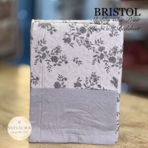 BRISTOL - Shabby Chic Print King Size Bedsheet