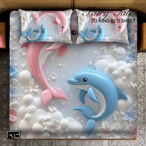 Alternative view of FAIRYTALE KING 7D Bedsheet