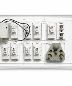 Alternative view of Modular Switch Board 8 Switch + Socket + Regulator switch board, modular switch electrical (White)