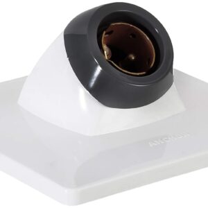 Anchor by Panasonic Modular Bulb Holder Angle Type, ISI Certified, Ideal for Wall Mount – White (Pack of 2)