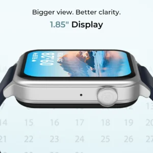 Noise Pulse Hyper, 21 Days Battery, 1.85 Display, AI Watch Faces,1 ATM Water Resistant Smartwatch (Denim Blue Strap, Regular)