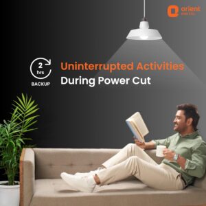 Alternative view of Orient Electric 12W Rechargeable Emergency LED bulb| Inverter Bulb for home with 2 hours battery backup| Up to 4 kV surge protection| 6500K, Cool White, B22d base| Over charging Protection| Pack of 1