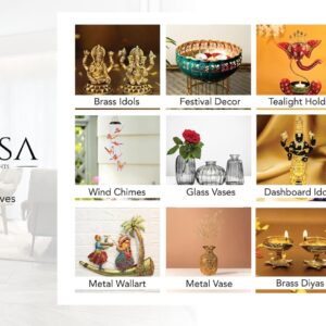 Alternative view of Ekhasa 100% Pure Brass Bullock Cart Home Decor (Size: 12 cm) | Bailgadi for Gift | Bullock Cart Showpiece Brass Antique Decor Item | Bail gadi Brass Artifacts for Living Room Home Decorative Items