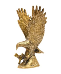 Vastu Brass Eagle Statue | Size-5 X 8 X 15 Cm | 550 g Weight Approx. | Home Decor Statue | Vastu Idol for Home & Office | Vastu 3D Remedy | Zonal Placement -South-WEST