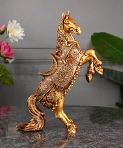 ARTARIUM New Rising Horse Statue for Home,Office,Living Room Decor Showpiece Decorative Showpiece  -  35.6 cm (Resin, Multicolor)