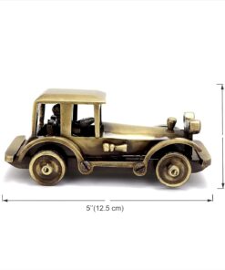 Alternative view of Two Moustaches Brass Vintage Motor Car Showpiece Figurine Statue for Home, Brass Antique Showpieces for Home, Standard, Pack of 1