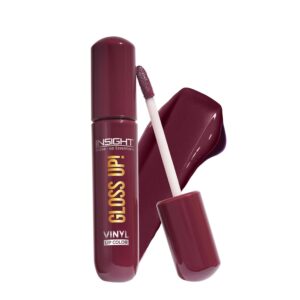 INSIGHT Gloss Up Lip Color - Cocoa Delight | High-Gloss Finish | Non-Transfer | Smudge Proof | Rich Pigmentation | Lightweight, Long-Lasting Formula | All-Day Comfortable Wear (4g)