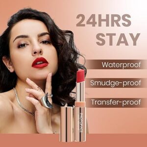 ME-ON Photoface Non-Transfer Lipstick for Women | Matte Finish | Highly Pigmented | 24-Hour Stay | Smooth Glide (10-Burgundy, 1.8 gm)