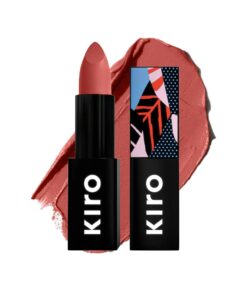 Kiro Moist Matte Lipstick - Dusky Peach (Nude Coral), 4.2g | Super-Pigmented, Long-Lasting, Moisturizing, Non-Drying, Non-Feathering, Smudge Proof | Skin Care Infused with Natural Oils