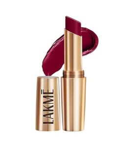 Alternative view of Lakme Powerplay Priming Matte Lipstick, Smooth Matte Finish, Lightweight Lipstick, Smudgeproof, Lasts 16hrs, Hydrates Lips, Deep Wine, 3.6g