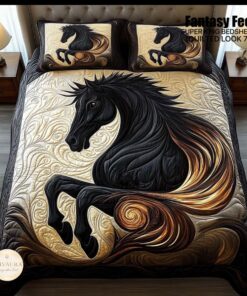 Alternative view of SHIVAURA- SUPER KING 7D DIGITAL PANEL BEDSHEET