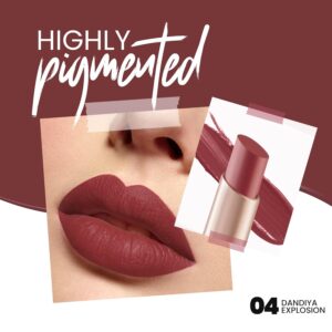 Alternative view of MARS Creamy Matte Long Lasting Lipstick for Women | Creamy Lipstick | Single Swipe Application | Smooth & Light Weight (3.2 gm) (04-Dandiya Explosion)