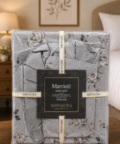 MARRIOTT Shabby Chic Print King Size Bedsheet Set By SHIVAURA