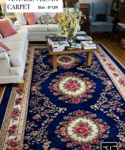 RISHAAN BEDDING Vintage Velvet Living Room Carpet