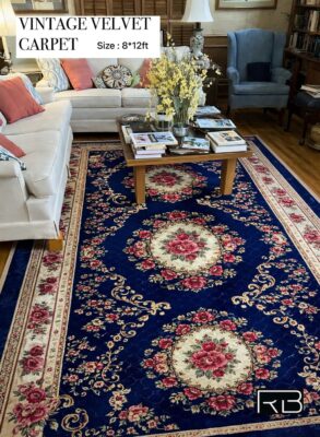 RISHAAN BEDDING Vintage Velvet Living Room Carpet