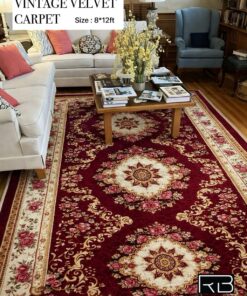 Alternative view of RISHAAN BEDDING Vintage Velvet Living Room Carpet