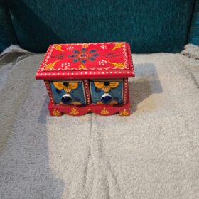 Pottery drawer organiser with hand painted work 2 drawer - COMBO