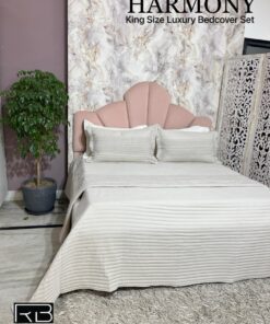 Alternative view of Harmony King Size Luxury Bedcover Set with 2 Pillow Covers | 108 x 108 Inch | Premium Bedding by RB