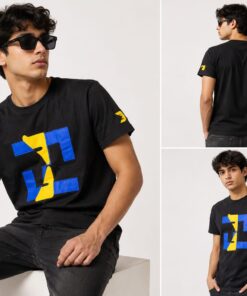 Men's Contemporary Geometric Color-Block T-Shirt – Fendi