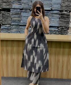 Alternative view of Premium Wedding Season Printed Two Piece Kurti Palazzo Cord Set for Women