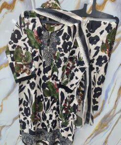 Alternative view of Premium Readymade Stitched Pakistani Designer Suit Set for Women with Dupatta