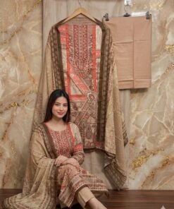 Premium Rang-E-Riwayat Vol-1 Embroidered Cotton Suit Set for Women with Cotton Dupatta & Trouser