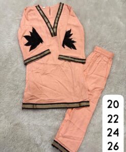 Premium Girls Patch Work Coord Set with Black Middy for Kids | Stylish Party Wear