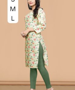 Alternative view of Premium Pure Cotton Printed Straight Kurti for Women – Festival Wear | Elegant Boutique Collection