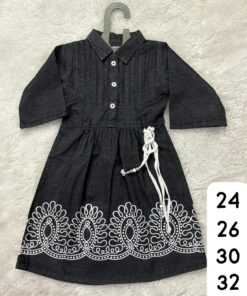 Alternative view of Premium Girls Patch Work Coord Set with Black Middy for Kids | Stylish Party Wear