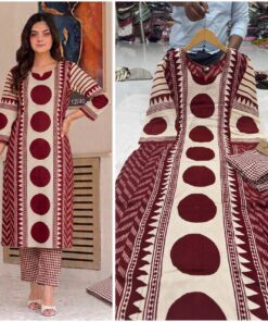 Premium Printed Rayon Cotton Co-Ord Set for Women | Printed Top & Pant Set
