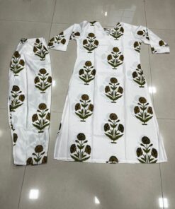 Alternative view of Maria Premium Digital Print Rayon Slub Kurti Pant Set for Women