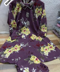 Alternative view of Premium Imported Digital Floral Co-Ord Set for Women – Heavy Western Designer Cord Set