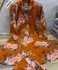 Premium Imported Digital Floral Co-Ord Set for Women – Heavy Western Designer Cord Set