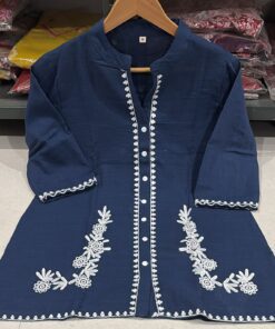 Alternative view of Premium Cotton Flex Embroidered Co-Ord Set for Women